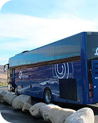 EI Travel Group bus parked and ready for tours in Ireland.